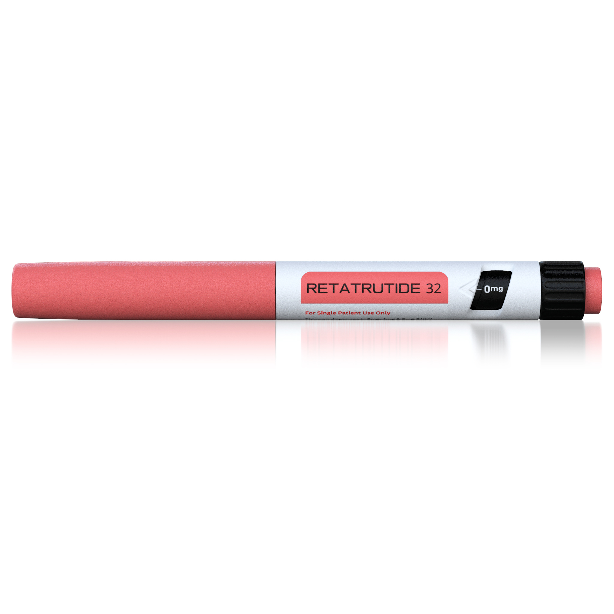 Retatrutide injection pen showing dosage markings